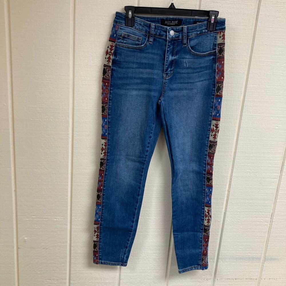 Judy Blue Jeans Relaxed Fit Tapestry Stripe Women's 5/27